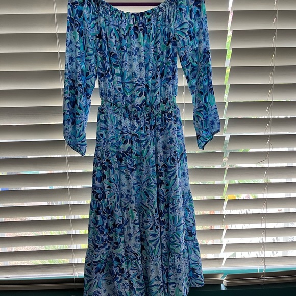 Lilly Pulitzer Jennie Midi Dress Iris 